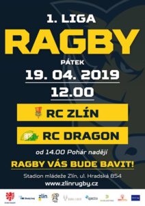 1.liga ragby 2019 - 4.kolo - RC Zlín vs. RC Dragon Brno #czechrugby