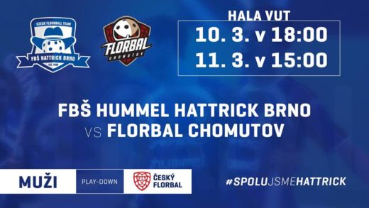 Play down: FBŠ Hummel Hattrick Brno - Florbal Chomutov